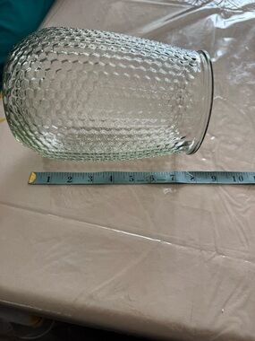 Clear Textured Glass Vase - Home Accents